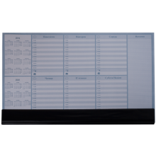 [0318-0005-01] Настільний тижневий планінг 2020-2021 рр, 30 аркушів., чорний