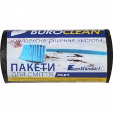 [10200012] Пакеты для сміття 35л/30шт, Eurostandart, міцні, чорні BuroClean