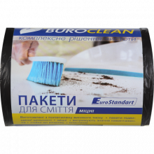 [10200022] Пакеты для сміття 35л/100шт, Eurostandart, міцні, чорні BuroClean