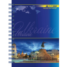 [BM.2422] Зошит для нотаток MY COUNTRY, А6, 96 арк., клітинка, тверда обкладинка з ламінацією