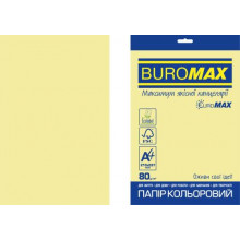 [BM.2721220E-08] Папір кольоровий PASTEL, EUROMAX, жовтий, 20 арк., А4, 80 г/м²