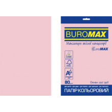 [BM.2721220E-10] Папір кольоровий PASTEL, EUROMAX, рожевий, 20 арк., А4, 80 г/м²