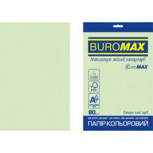 [BM.2721220E-15] Папір кольоровий PASTEL, EUROMAX, св.-зелений, 20 арк., А4, 80 г/м²