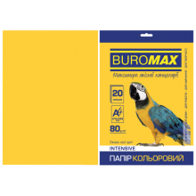 [BM.2721320-08] Папір кольоровий INTENSIVE, жовтий, 20 арк., А4, 80 г/м²