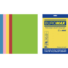 [BM.2721320E-99] Набір кольорового паперу  INTENSIVE, EUROMAX, 5 кол., 20 арк., А4, 80 г/м²