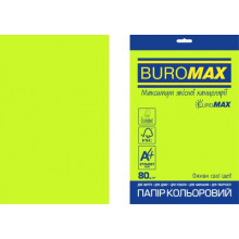 [BM.2721520E-04] Папір кольоровий NEON, EUROMAX, зелений, 20 арк., А4, 80 г/м²