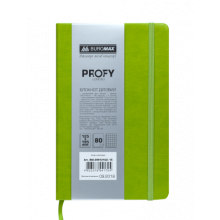 [BM.29912102-15] Блокнот діловий PROFY, L2U, 125x195 мм, 80 арк., клітинка, салатовий, шт.шкіра