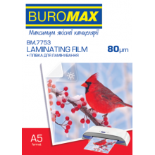 [BM.7753] Плівка для ламінування, 80 мкм, A5 (154х216мм), глянцева, по 100 шт.в упаковці