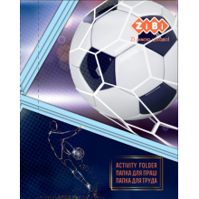 [ZB.14914] Папка для праці FOOTBALL, картонна, на гумках А4+ (300х212х28мм), KIDS Line