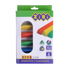 [ZB.6225] Пластилін 6 кольорів, 150 г, KIDS Line