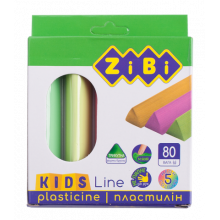 [ZB.6229] Пластилін 5 кольорів, неон, 80 г, KIDS Line