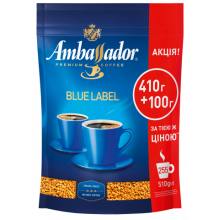 [am.52568] Кава розчинна Ambassador Blue Label, пакет 510г*10