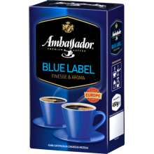 [am.52714] Кава мелена Ambassador Blue Label, вак.уп. 230г*12 (PL)