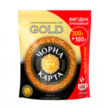 [ck.51051] Кава розчинна Чорна Карта Gold, пакет400г *10 (8718)