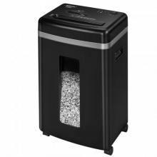 [f.U4074101] Знищувач Fellowes Microshred 450M, 9 аркушів, фрагменти 2х12 мм, кошик 22 л.