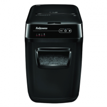 [f.U4653601] Знищувач Fellowes AutoMax 200C, 200 аркушів, фрагменти 4x38 мм, кошик 32 л.