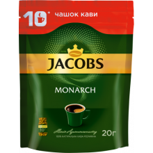 [prpj.01681] Кава розчинна 20 г, пакет, JACOBS MONARCH