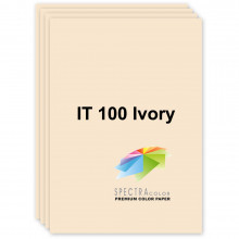 [A3.160.SC.100.250] Папір кольоровий пастельний, слонова кістка, 100 Ivory, А3/160, 250 арк., Spectra Color