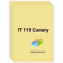 [A4.80.SC.115.100] Папір кольоровий пастельний, світло-жовтий, 115 Canary, А4/80, 100 арк., Spectra Color