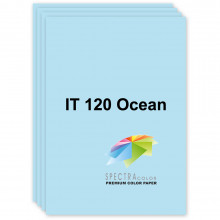 [A4.80.SC.120.100] Папір кольоровий пастельний, світло-блакитний, 120 Ocean, А4/80, 100 арк., Spectra Color