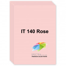 [A4.80.SC.140.100] Папір кольоровий пастельний, світло-рожевий, 140 Rose, А4/80, 100 арк., Spectra Color