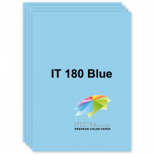 [A4.80.SC.180.100] Папір кольоровий пастельний, блакитний, 180 Blue, А4/80, 100 арк., Spectra Color