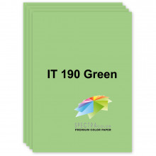 [A4.80.SC.190.100] Папір кольоровий пастельний, салатовий, 190 Green, А4/80, 100 арк., Spectra Color