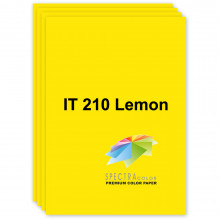 [A4.80.SC.210.100] Папір кольоровий інтенсив, яскраво-жовтий, 210 Lemon, А4/80, 100 арк., Spectra Color