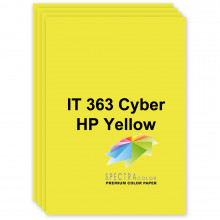 [A3.155.SC.363.250] Папір кольоровий неон, яскраво-жовтий, 363 Cyber HP Yellow, А3/155, 250 арк., Spectra Color