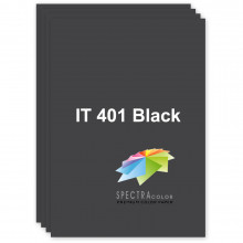 [A4.80.SC.401.100] Папір кольоровий темний, чорний, 401 Black , А4/80, 100 арк., Spectra Color