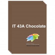 [A3.80.SC.43A.500] Папір кольоровий темний, коричневий, 43A Chocolate , А3/80, 500 арк., Spectra Color