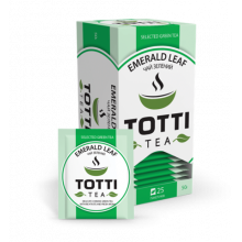 [tt.51501] Чай зелений TOTTI Tea «Смарагдовий лист», пакетований, 2г*25*32