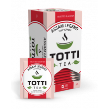 [tt.51504] Чай чорний TOTTI Tea «Легендарний Ассам», пакетований, 2г*25*32