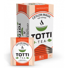 [tt.51505] Чай чорний TOTTI Tea «Магія Цейлону», пакетований, 2г*25*32